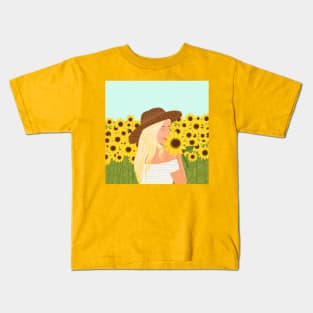 Sunflower field Kids T-Shirt